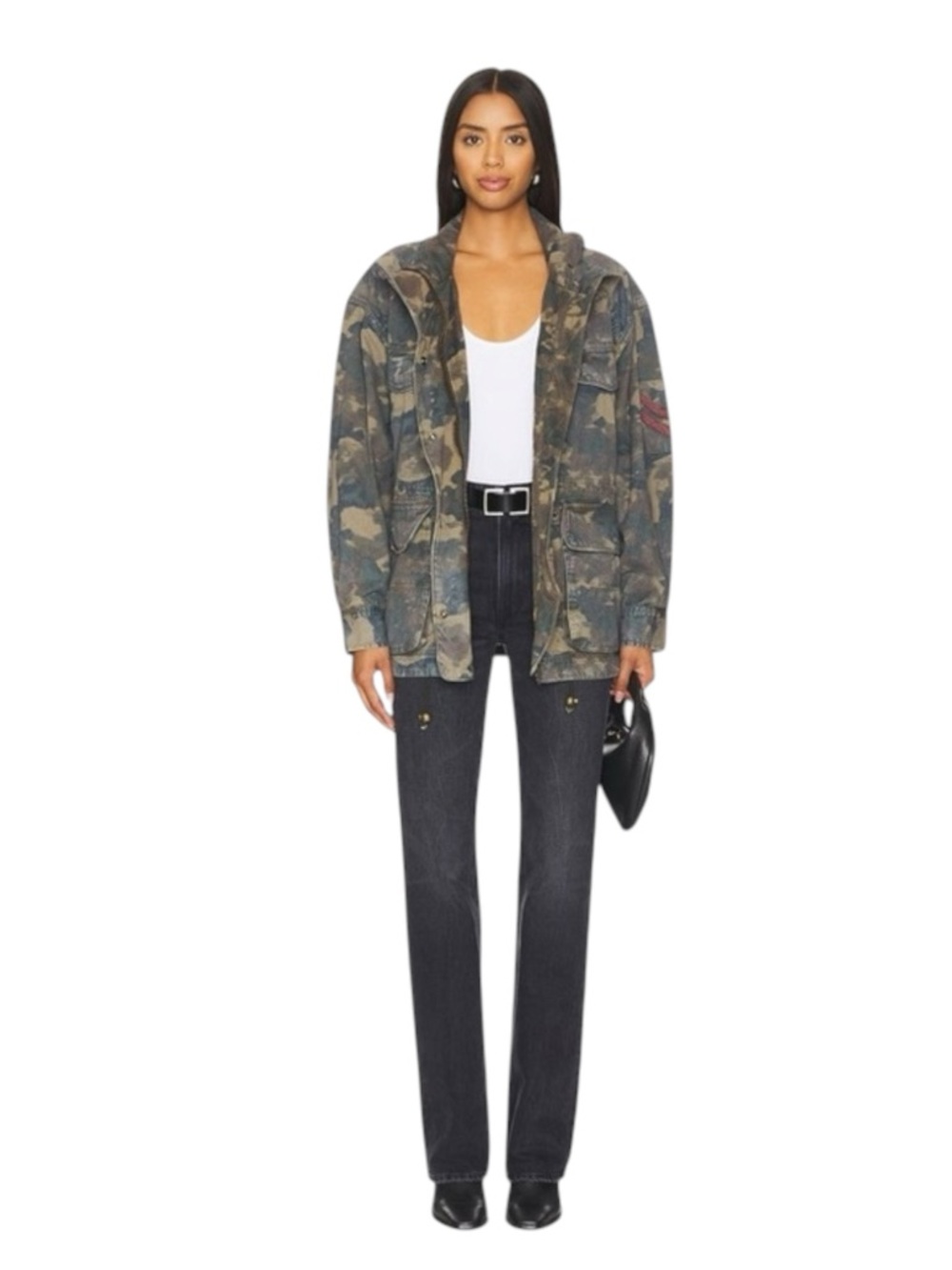 new FP x We The Free ❂ Arya Utility Camo Field Jacket ❂ Olive Camo Print ❂ XL - Picture 5 of 16